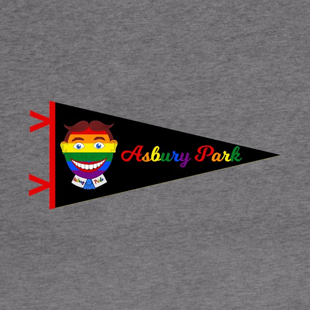 Vintage Asbury Park New Jersey Gay Pride Pennant by fearcity